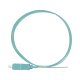 Pigtail de Fibra Óptica Simplex SC, PVC, OM3 50/125, Aqua, 1 Metro (3.28 Pies)