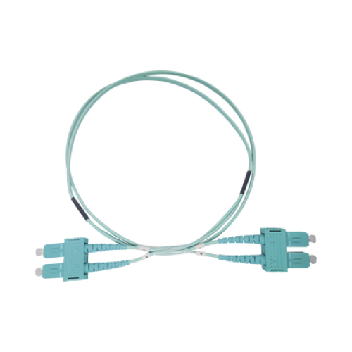 Jumper de Fibra Óptica Multimodo OM3 50/125 SC-SC OFNR (Riser), 2.0 mm, Dúplex, Aqua, 3 Metros (9.84 Pies) Jumper de Fibra Óptica Multimodo OM3 50/125 SC-SC OFNR (Riser), 2.0 mm, Dúplex, Aqua, 3 Metros (9.84 Pies)