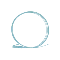 Pigtail de Fibra Óptica Simplex LC, PVC, OM4 50/125, Aqua, 1 Metro (3.28 Pies)