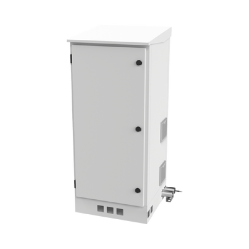 Gabinete de Piso para Exterior con Ventiladores y Termostato con Rack de 19