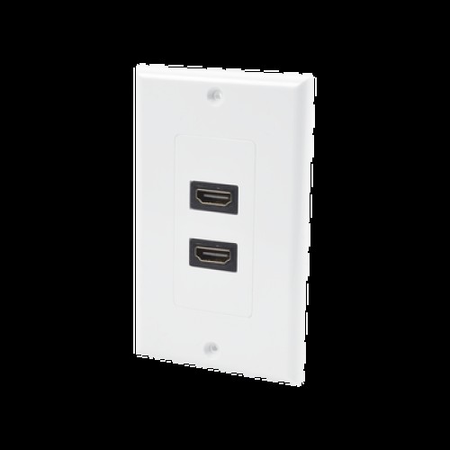 Placa de Pared de 2 Puertos HDMI Hembra a Hembra