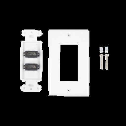 Placa de Pared de 2 Puertos HDMI Hembra a Hembra
