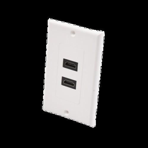 Placa de Pared de 2 Puertos HDMI Hembra a Hembra
