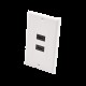 Placa de Pared de 2 Puertos HDMI Hembra a Hembra