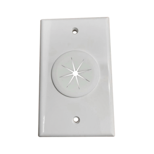 Placa de Pared, con Orificio y Grommet, Ideal para Pasar Cables