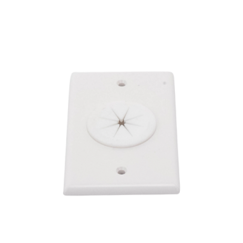 Placa de Pared, con Orificio y Grommet, Ideal para Pasar Cables