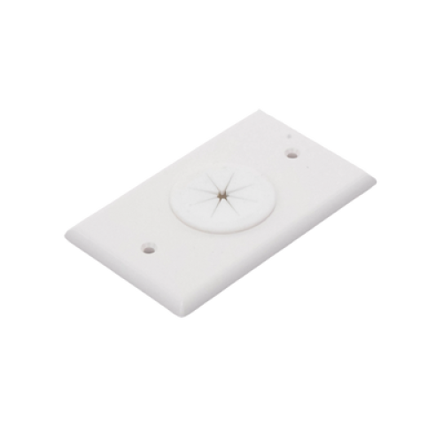 Placa de Pared, con Orificio y Grommet, Ideal para Pasar Cables
