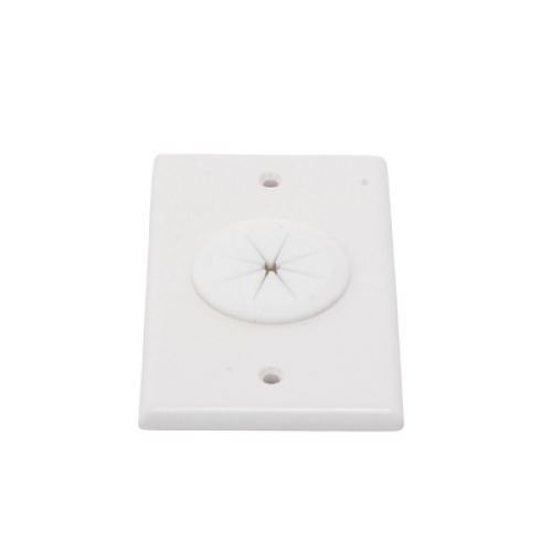 Placa de Pared, con Orificio y Grommet, Ideal para Pasar Cables