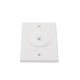 Placa de Pared, con Orificio y Grommet, Ideal para Pasar Cables