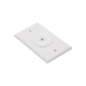 Placa de Pared, con Orificio y Grommet, Ideal para Pasar Cables