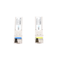 Transceptores Ópticos Industriales Bidireccionales SFP (Mini-Gbic) / Monomodo 1310 & 1550 nm / 1.25 Gbps / 1000BASE-BX / Conector LC/UPC Simplex / DDM / Hasta 5 km / 2 Piezas