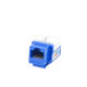 Módulo Jack Keystone Cat5e con Terminación 110 (Punchdown) para Faceplate - Color Azul