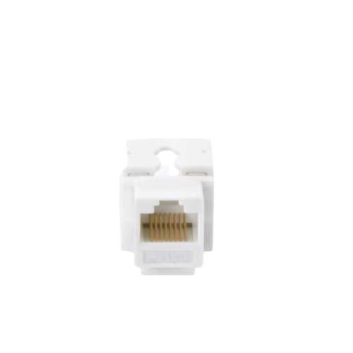 Módulo Jack Keystone Cat5e con Terminación 110 (Punchdown) para Faceplate - Color Blanco Módulo Jack Keystone Cat5e con Terminación 110 (Punchdown) para Faceplate - Color Blanco