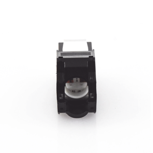 Módulo Jack Keystone Cat5e (Toolless), con Terminación en Ángulo 180 - Color Negro, Compatible con Faceplate y Patchpanel Linkedpro