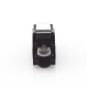 Módulo Jack Keystone Cat5e (Toolless), con Terminación en Ángulo 180 - Color Negro, Compatible con Faceplate y Patchpanel Linkedpro