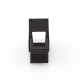 Módulo Jack Keystone Cat5e (Toolless), con Terminación en Ángulo 180 - Color Negro, Compatible con Faceplate y Patchpanel Linkedpro