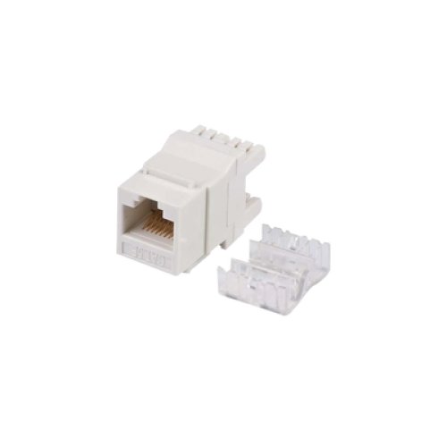 Módulo Jack Keystone Cat5e con Terminación en Ángulo 180 - Color Blanco Módulo Jack Keystone Cat5e con Terminación en Ángulo 180 - Color Blanco