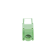 Módulo Jack Keystone Cat6 (Toolless), con Terminación en Ángulo 180 - Color Verde, Compatible con Faceplate y Patchpanel Linkedpro