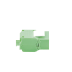 Módulo Jack Keystone Cat6 (Toolless), con Terminación en Ángulo 180 - Color Verde, Compatible con Faceplate y Patchpanel Linkedpro