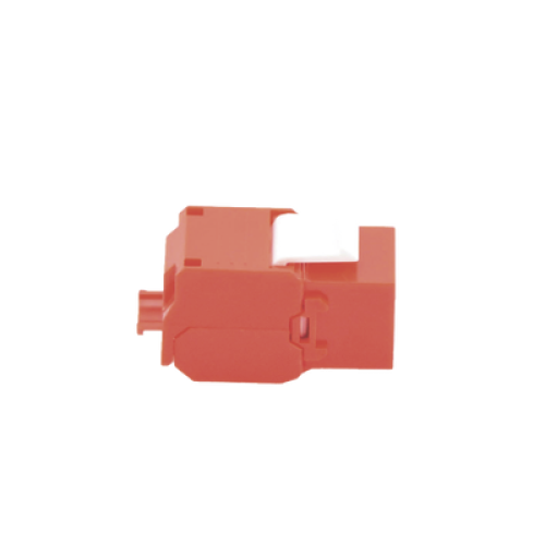 Módulo Jack Keystone Cat6 (Toolless), con Terminación en Ángulo 180 - Color Rojo, Compatible con Faceplate y Patchpanel Linkedpro Módulo Jack Keystone Cat6 (Toolless), con Terminación en Ángulo 180 - Color Rojo, Compatible con Faceplate y Patchpanel Linkedpro