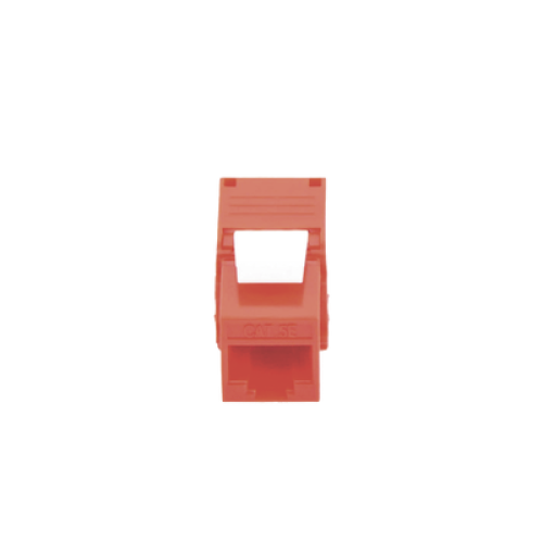 Módulo Jack Keystone Cat6 (Toolless), con Terminación en Ángulo 180 - Color Rojo, Compatible con Faceplate y Patchpanel Linkedpro Módulo Jack Keystone Cat6 (Toolless), con Terminación en Ángulo 180 - Color Rojo, Compatible con Faceplate y Patchpanel Linkedpro