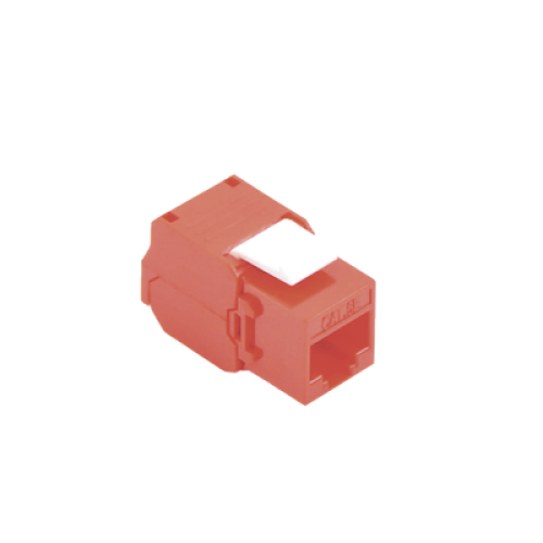 Módulo Jack Keystone Cat6 (Toolless), con Terminación en Ángulo 180 - Color Rojo, Compatible con Faceplate y Patchpanel Linkedpro Módulo Jack Keystone Cat6 (Toolless), con Terminación en Ángulo 180 - Color Rojo, Compatible con Faceplate y Patchpanel Linkedpro
