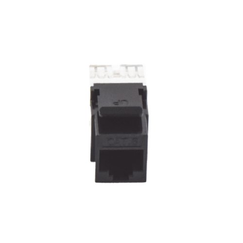 Módulo Jack Keystone Cat6 con Terminación en Ángulo 180 - Color Negro Módulo Jack Keystone Cat6 con Terminación en Ángulo 180 - Color Negro