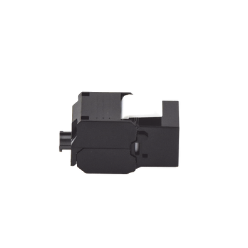 Módulo Jack Keystone Cat6A (Toolless), con Terminación en Ángulo 180 - Color Negro, Compatible con Faceplate y Patchpanel Linkedpro