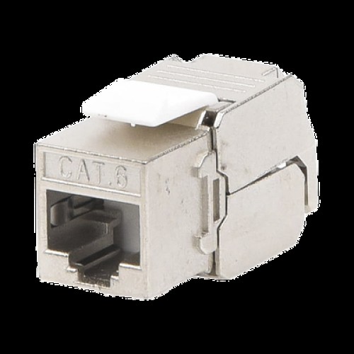 Módulo Jack Keystone Cat6 Blindado (STP) Sin Herramienta (Toolless)