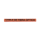 Marcador de Fibra Óptica Color Naranja, Diámetro de Aplicación: 6.4 a 12.5 mm (0.25 a 0.49 Pulgadas)