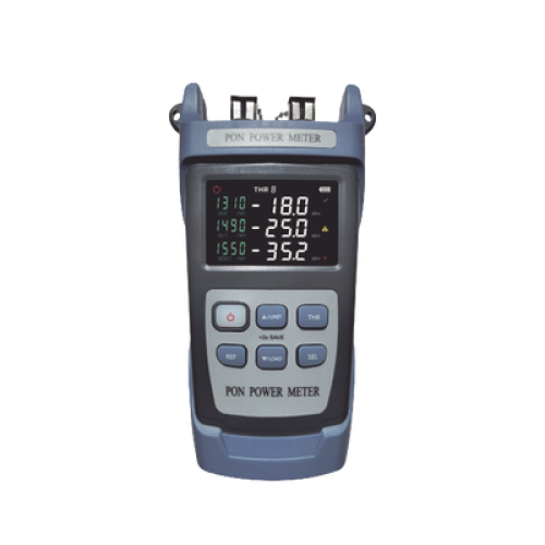Medidor de Potencia Óptica (OPM) para Fibra Óptica en Redes FTTx / Soporta 3 Longitudes de Onda: 1310nm, 1490nm y 1550nm / Rango de Medición de -40 a 25dBm