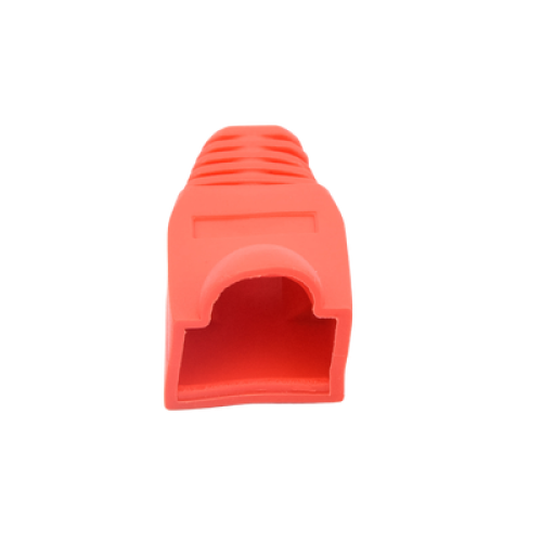 Bota Plástica para Protección de Plug RJ45, Color Rojo