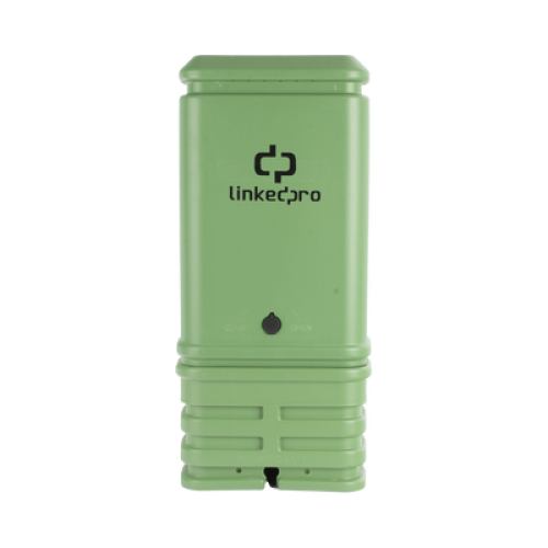 Pedestal para Cajas de Empalme de Fibra Óptica Tipo Cubo Color Verde con Bracket Estándar (No Incluye Caja de Empalme)