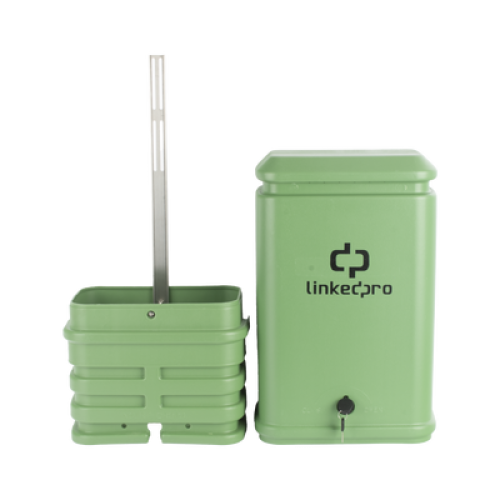 Pedestal para Cajas de Empalme de Fibra Óptica Tipo Cubo Color Verde con Bracket Estándar (No Incluye Caja de Empalme)