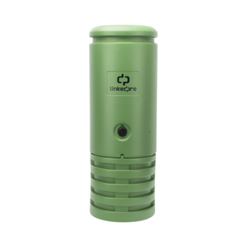 Pedestal para Cajas de Empalme de Fibra Óptica Cilíndrico Color Verde con Bracket Estándar (No Incluye Caja de Empalme)