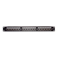 Panel de Parcheo de Impacto Blindado (STP) de 24 Puertos Cat5e, 19 Pulgadas Panel de Parcheo de Impacto Blindado (STP) de 24 Puertos Cat5e, 19 Pulgadas