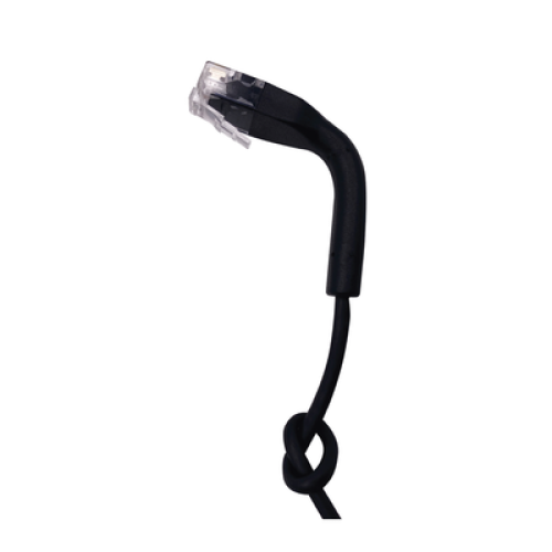 Mini Patch Cord Cat6 Ultra Slim 0.5 Metros (1.64 Pies) Negro ? Ahorra Espacio sin Organizadores, con Bota Flexible