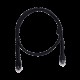 Mini Patch Cord Cat6 Ultra Slim 1.5 Metros (4.92 Pies) Negro ? Ahorra Espacio sin Organizadores, con Bota Flexible