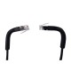 Mini Patch Cord Cat6 Ultra Slim 1.5 Metros (4.92 Pies) Negro ? Ahorra Espacio sin Organizadores, con Bota Flexible
