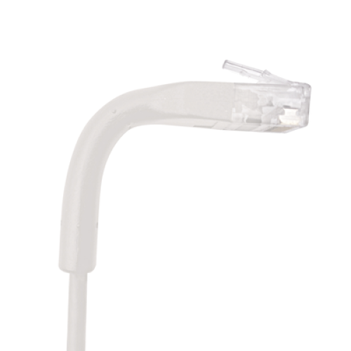 Mini Patch Cord Cat6 Ultra Slim 1.5 Metros (4.92 Pies) Blanco ? Ahorra Espacio sin Organizadores, con Bota Flexible