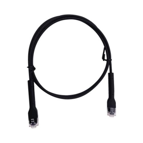 Mini Patch Cord Cat6 Ultra Slim 2 Metros (6.56 Pies) Negro ? Ahorra Espacio sin Organizadores, con Bota Flexible