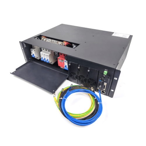 Rectificador de Energía AC 110 Vac / –48 V de Alta Eficiencia, 90 A y 5400 W, 3 UR para Telecomunicaciones como equipos OLT´s Modulares Rectificador de Energía AC 110 Vac / –48 V de Alta Eficiencia, 90 A y 5400 W, 3 UR para Telecomunicaciones como equipos OLT´s Modulares