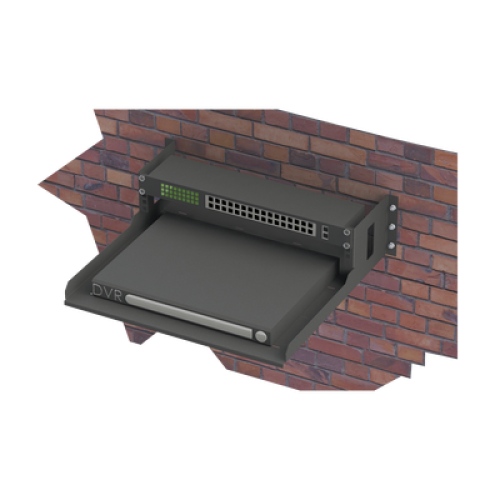 Rack Abierto de Montaje en Pared, de 19in, de 2 Unidades de Rack, con Charola de 460 mm de Profundidad, Se envía el Gabinete Armado. Rack Abierto de Montaje en Pared, de 19in, de 2 Unidades de Rack, con Charola de 460 mm de Profundidad, Se envía el Gabinete Armado.