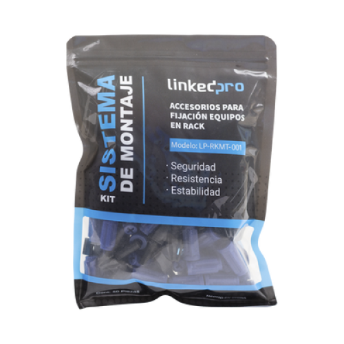 Kit de Montaje Rápido para Equipos en Rack / No más Tuercas Enjauladas / Soporta hasta 50 kg (50 Piezas)