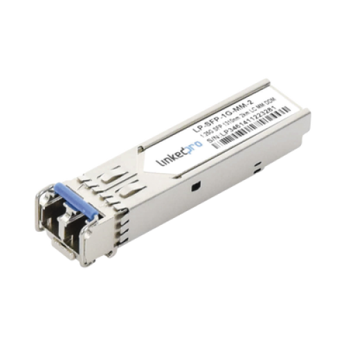 Transceptor Óptico SFP (Mini-Gbic) / Multimodo 1310 nm / 1.25 Gbps / 1000BASE-SX / Conectores LC/UPC Dúplex / DDM / Hasta 2 km 