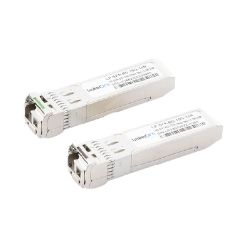 Transceptores Ópticos Bidireccionales SFP+ (Mini-Gbic) / Monomodo 1270 & 1330 nm / 10 Gbps / 10GBASE-BX / Conector LC/UPC Simplex / DDM / Hasta 10 km / 2 Piezas Transceptores Ópticos Bidireccionales SFP+ (Mini-Gbic) / Monomodo 1270 & 1330 nm / 10 Gbps / 10GBASE-BX / Conector LC/UPC Simplex / DDM / Hasta 10 km / 2 Piezas