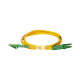 Jumper de Fibra Óptica Monomodo 9/125 LC/APC-LC/APC Duplex PVC, 2.0 mm, Amarillo, 2 Metros (6.56 Pies)