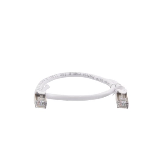 Patch Cord Cat6A 10G Blindado 0.5 Metros (1.64 Pies) Blanco