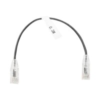 Cable de Parcheo Slim UTP Cat6 - 30 cm (11.81 Pulgadas) Negro Diámetro Reducido (28 AWG) Cable de Parcheo Slim UTP Cat6 - 30 cm (11.81 Pulgadas) Negro Diámetro Reducido (28 AWG)