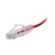 Cable de Parcheo Slim UTP Cat6 - 30 cm (11.81 Pulgadas) Rojo Diámetro Reducido (28 AWG)